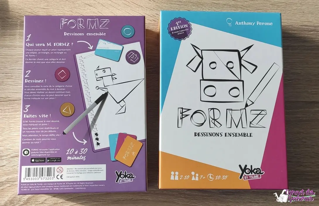 Aperçu de l'ancienne boîte de jeu Formz